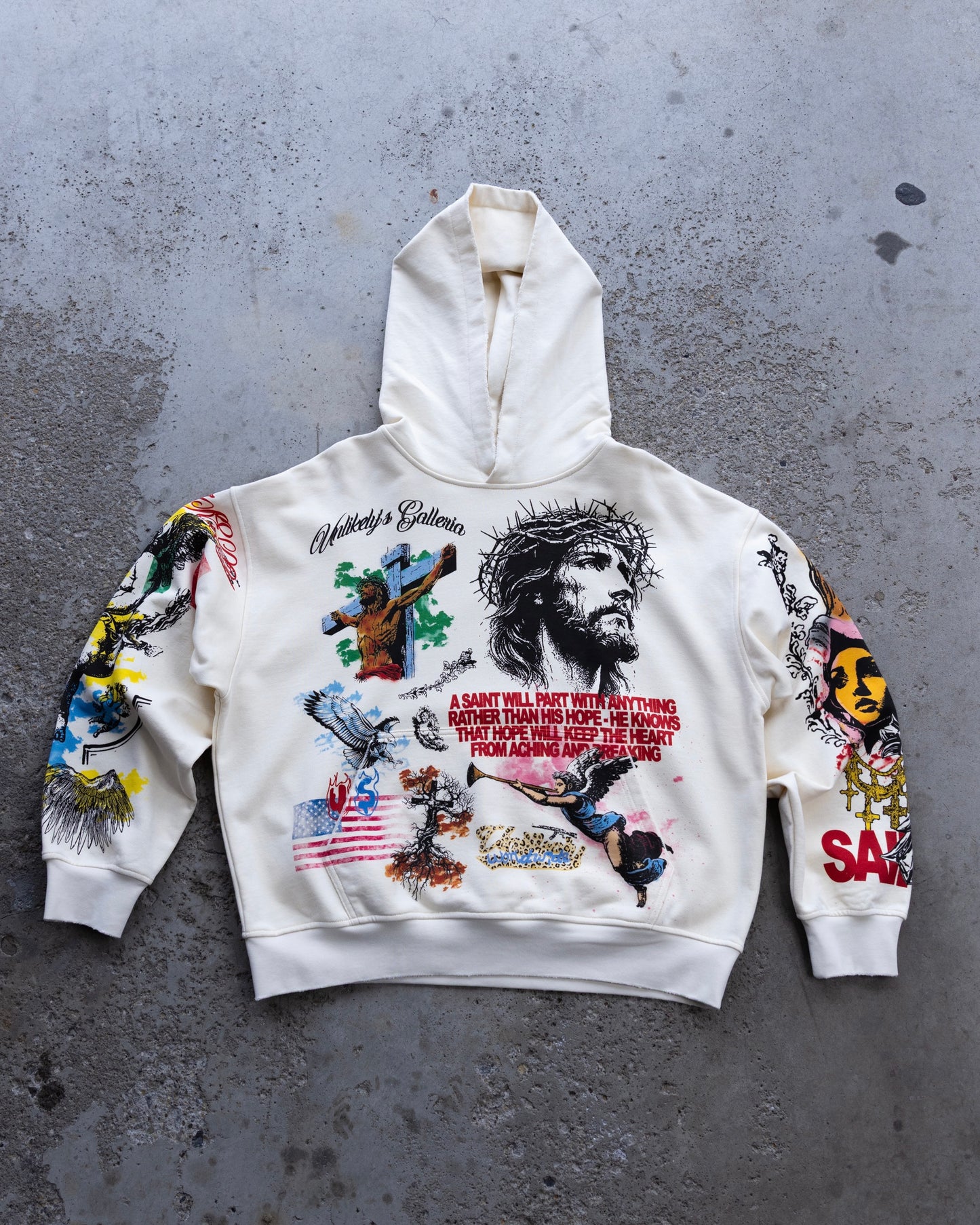 cream galleria hoodie