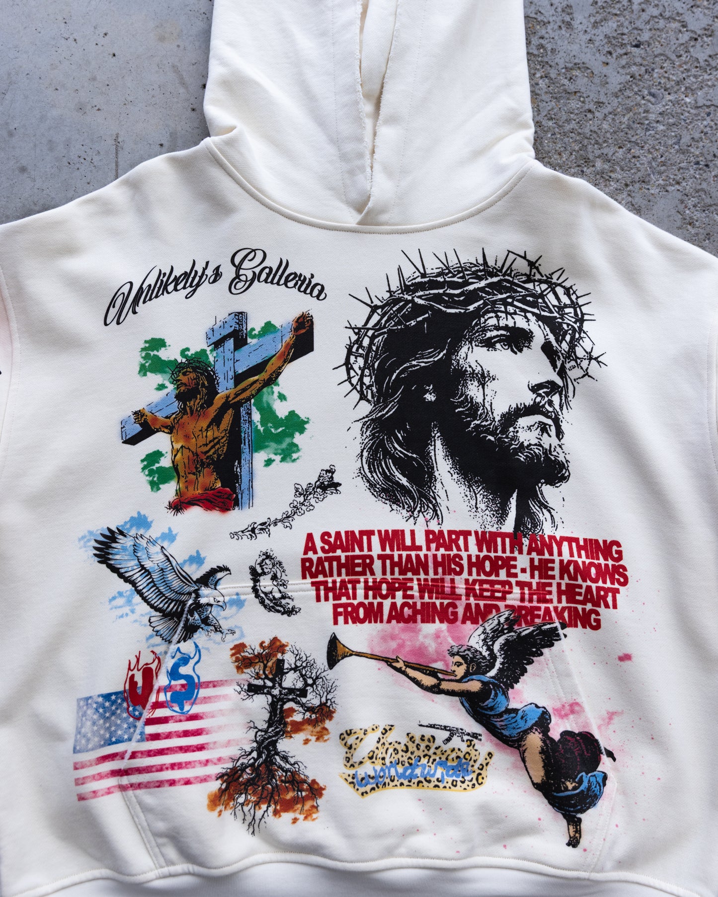 cream galleria hoodie