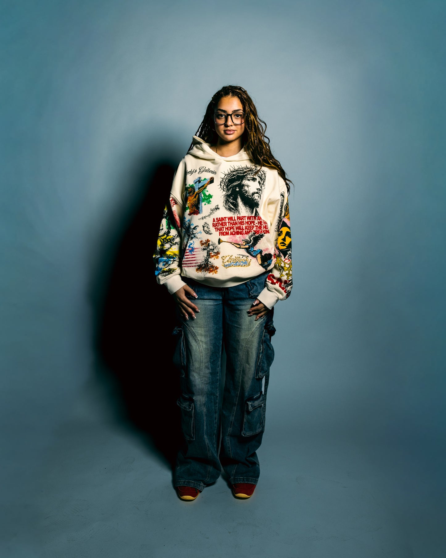 cream galleria hoodie