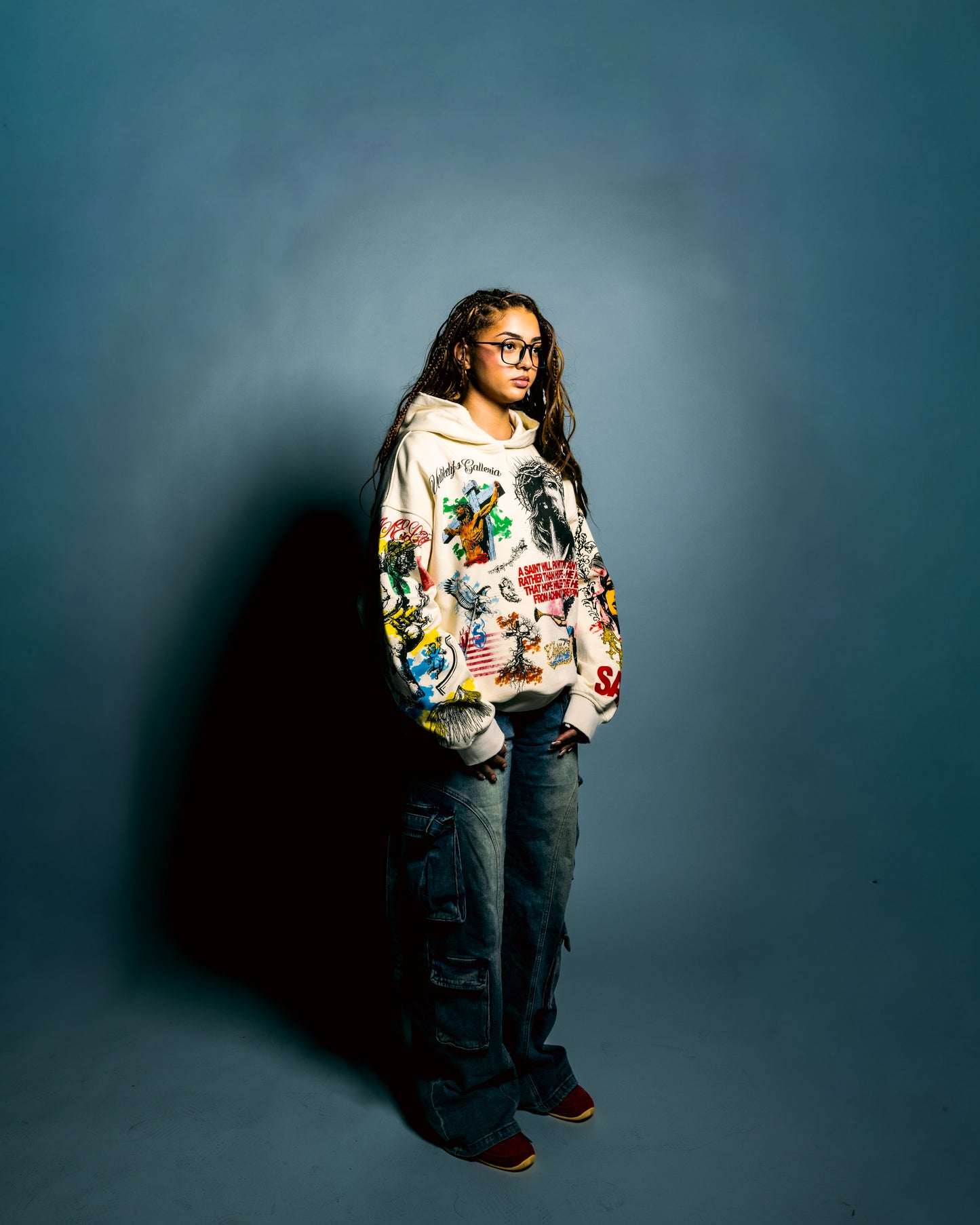 cream galleria hoodie