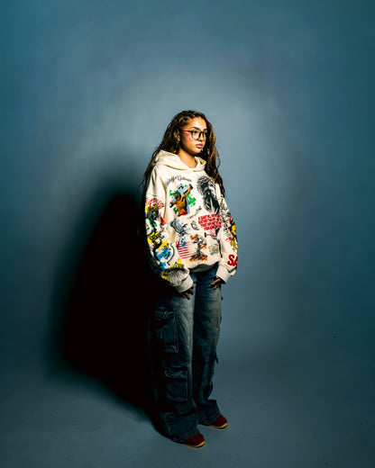 cream galleria hoodie