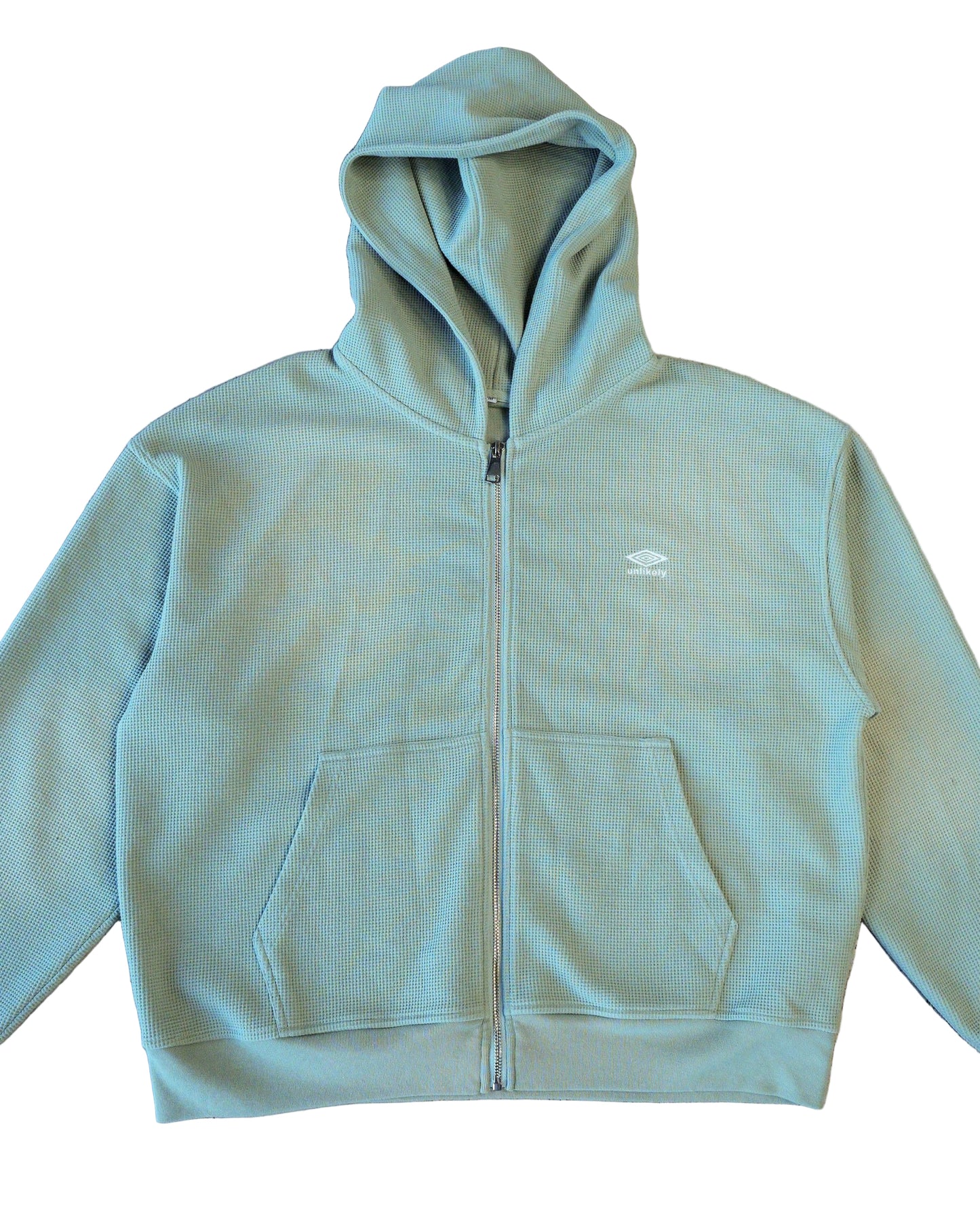 mint green faded suit