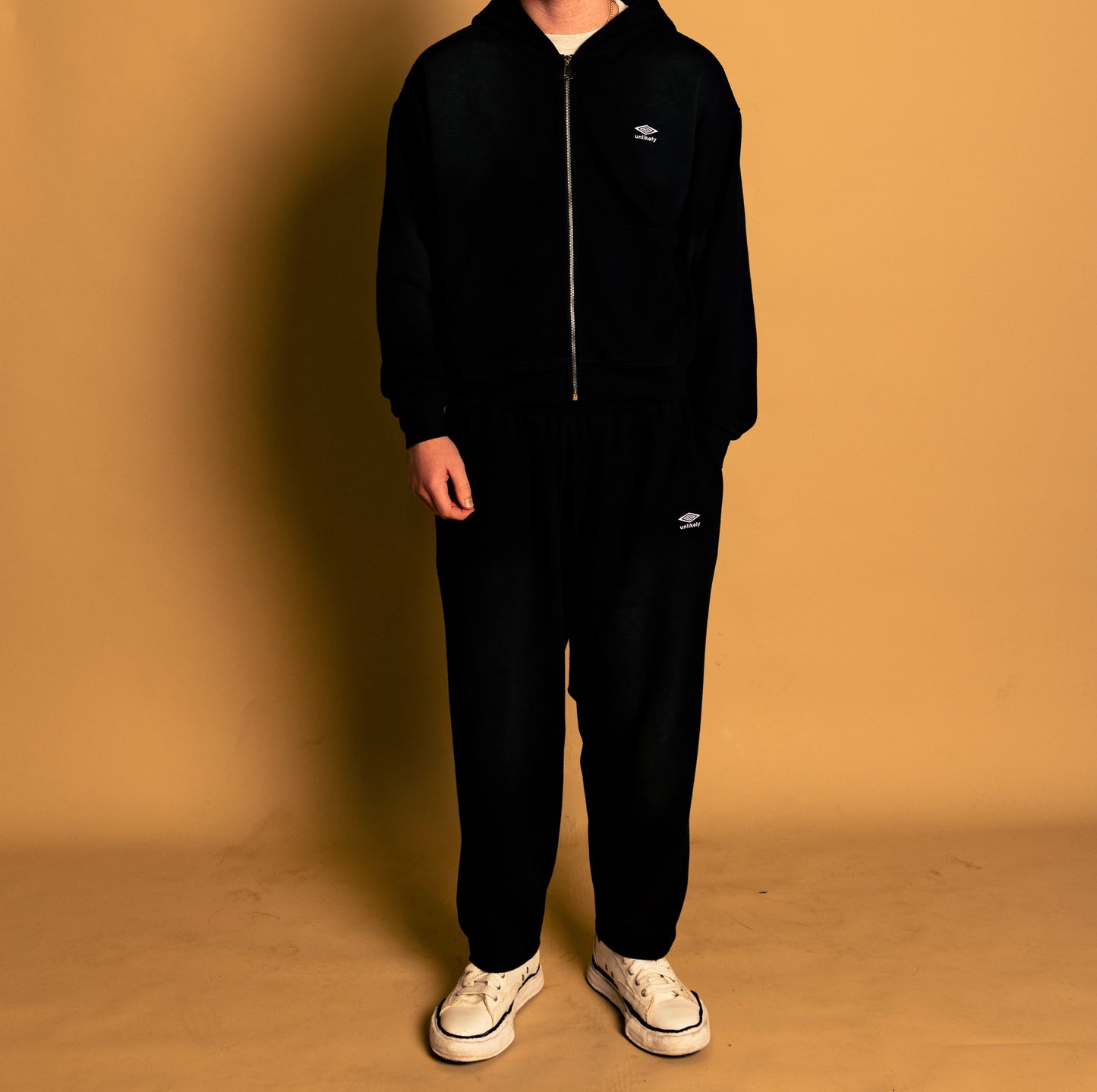 black faded thermal suit