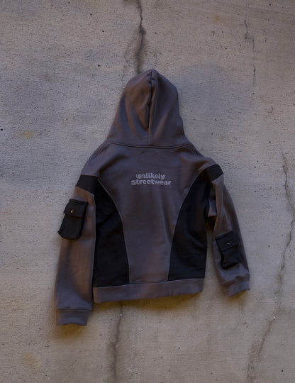 Grey Ski Mask Hoodie