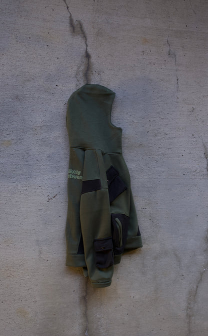 Olive Green Ski Mask Hoodie