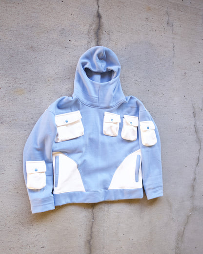 Baby Blue Ski Mask Hoodie